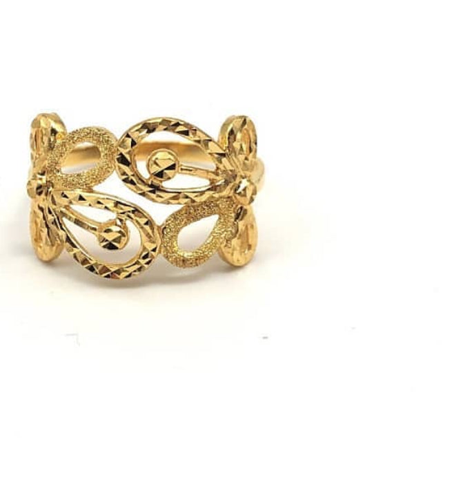 22k Twin Butterfly Minimalist Ring