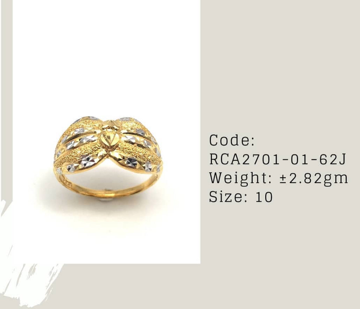 22k Peanut Minimalist Ring