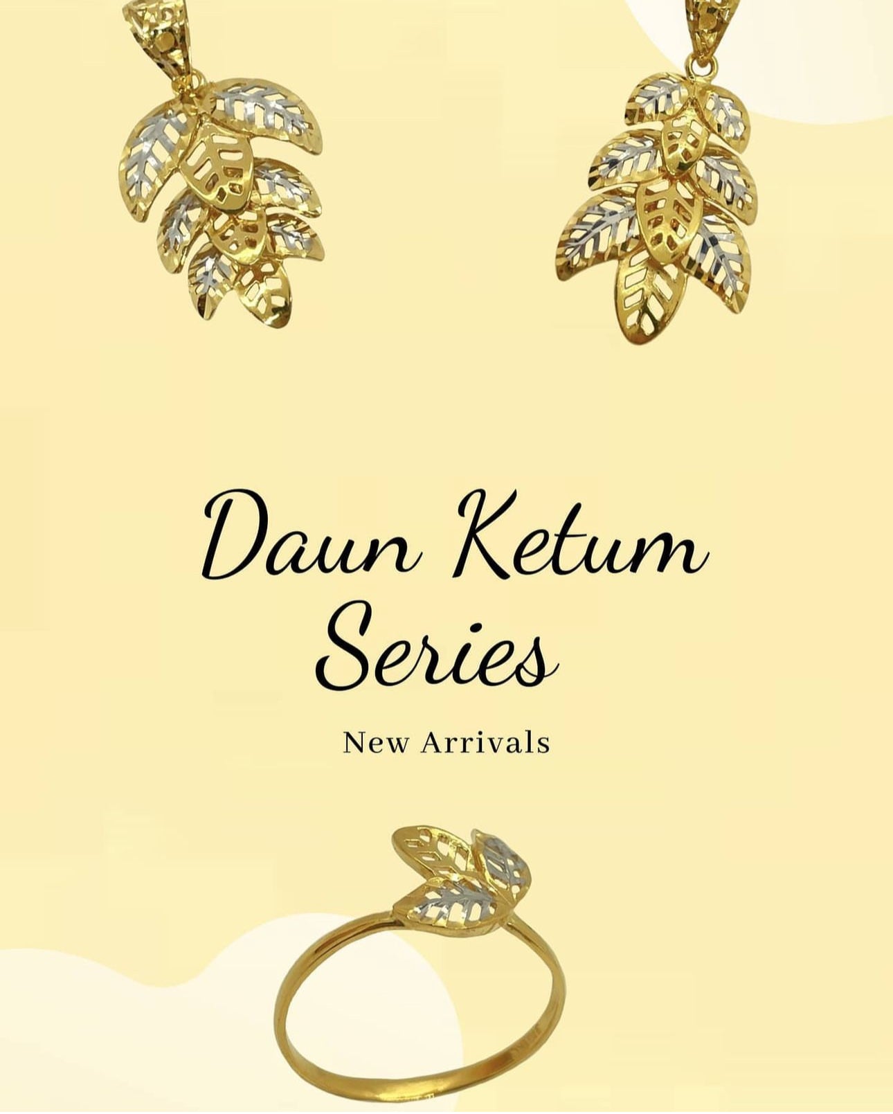 22k Daun Ketum Minimalist Ring