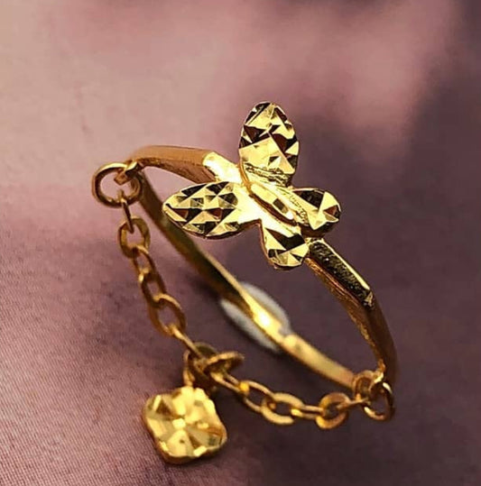 22k Swing Minimalist Ring