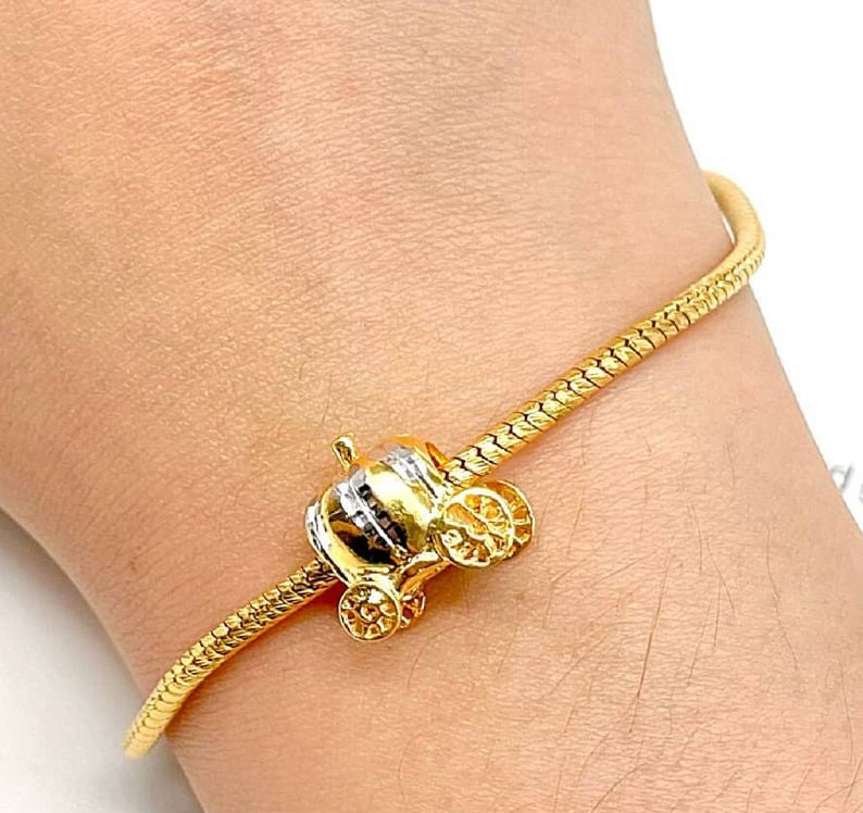 22k Gold Pumpkin Bracelet