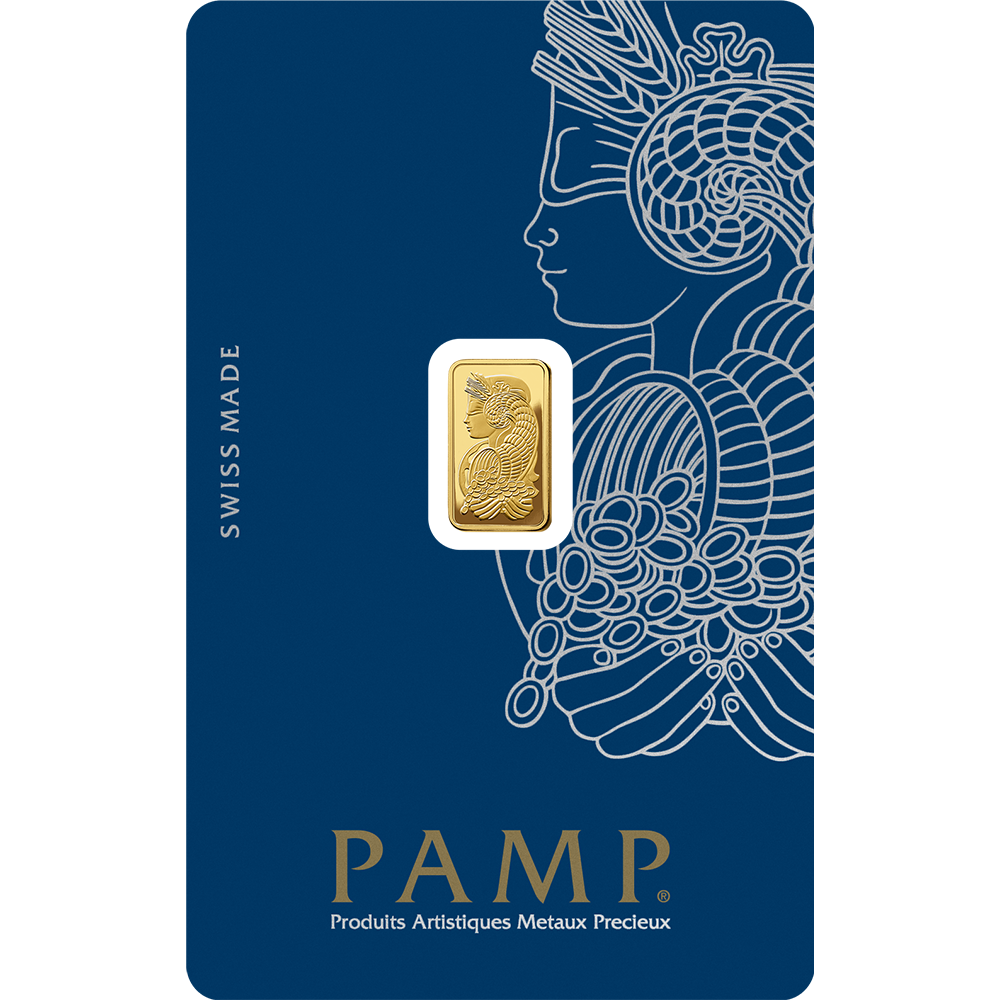 PAMP Lady Fortuna Gold Minted Bar - 1g