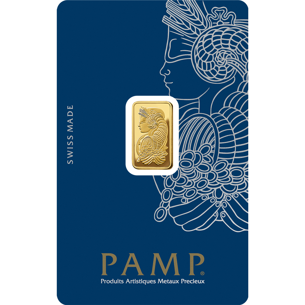 PAMP Lady Fortuna Gold Minted Bar - 2.5g