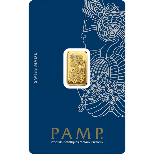 PAMP Lady Fortuna Gold Minted Bar - 2.5g